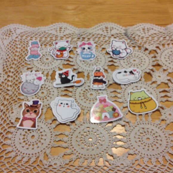 Cat Stickers for cellphones, laptops, lockers, crafting, scrapbooks - Picture 1 of 6